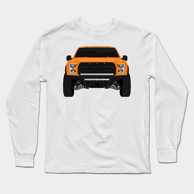 RAPTOR ORANGE Long Sleeve T-Shirt by VENZ0LIC